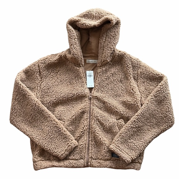 Abercrombie & Fitch Tops - Abercrombie & Fitch Tan Sherpa Jacket